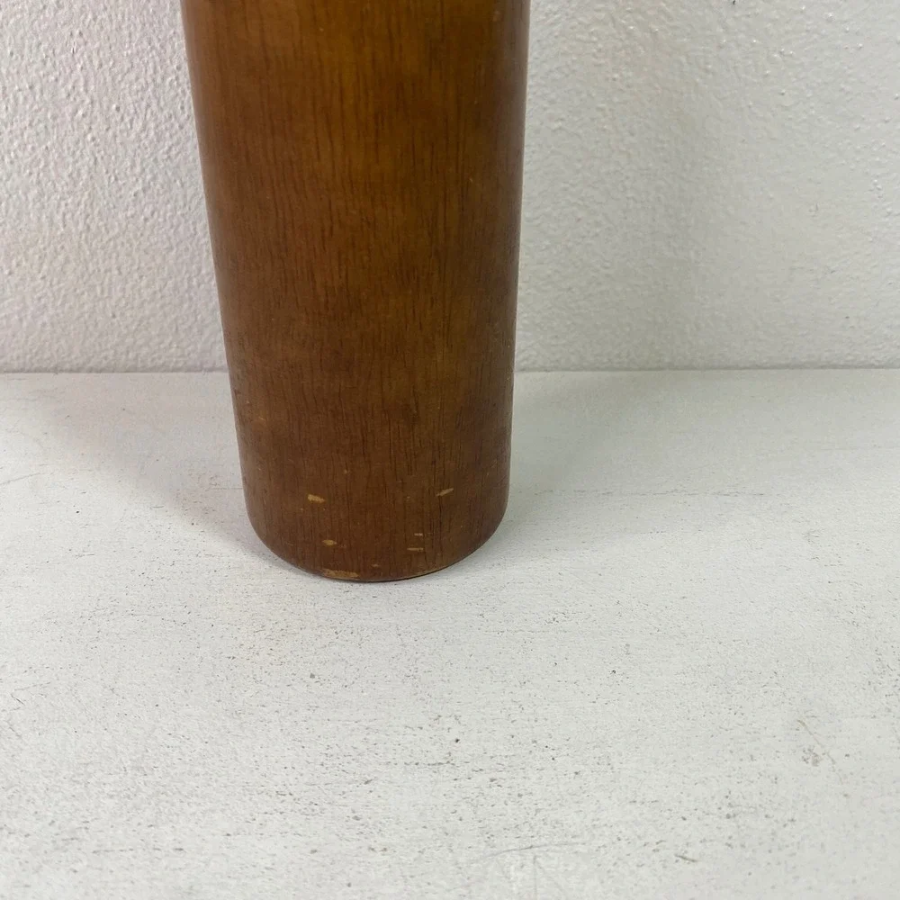 Olde Thompson Vintage Wood Wine Bottle Pepper Mill Grinder Carbon Steel